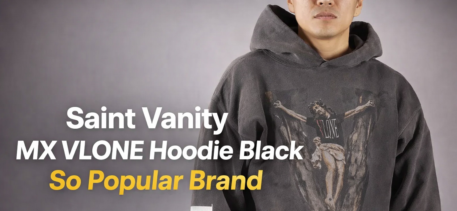 Saint Vanity MX VLONE Hoodie Black So Popular Brand